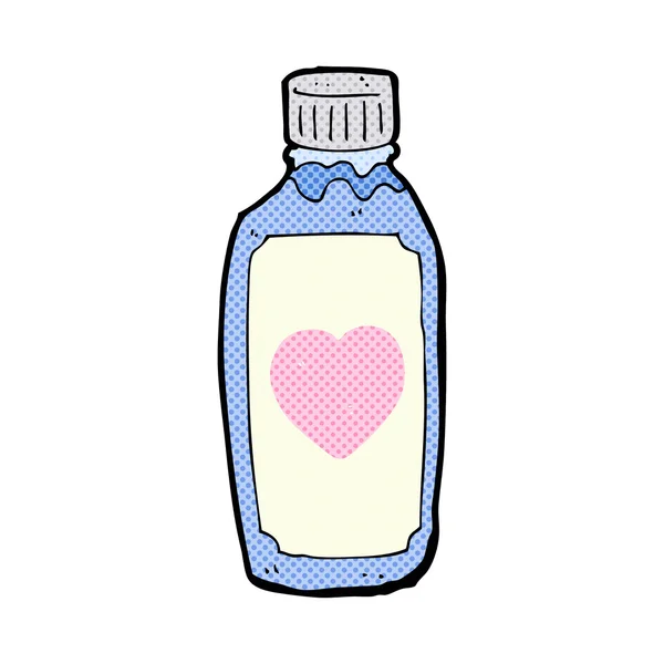 Dessin à la main potion d'amour dessin animé — Image vectorielle