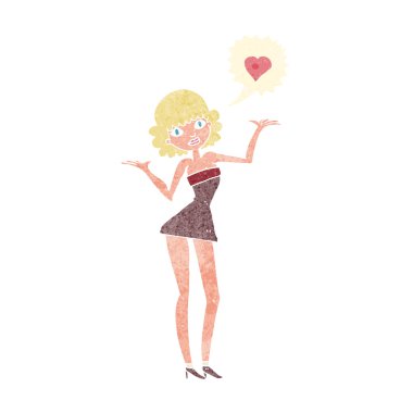 aşık kadın karikatür