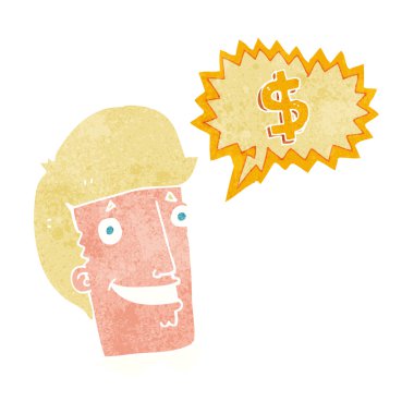 elle çizilmiş karikatür satıcısı