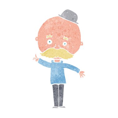 мультфільм людини в капелюсі казанок