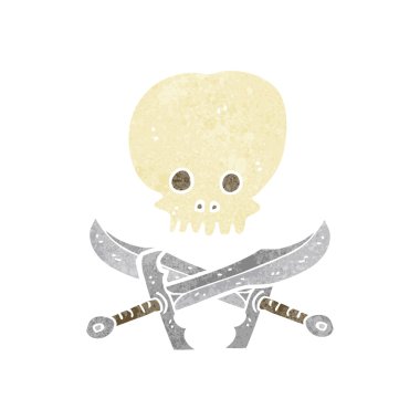 kafatası ve kılıç sembolü