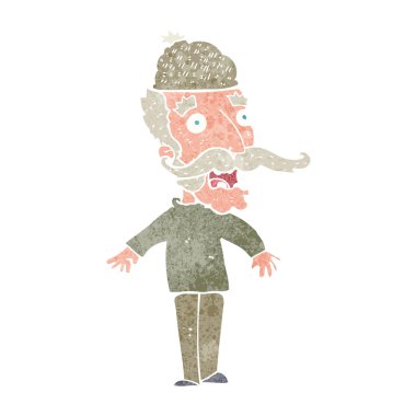 Çizgi filmci şapkalı adam