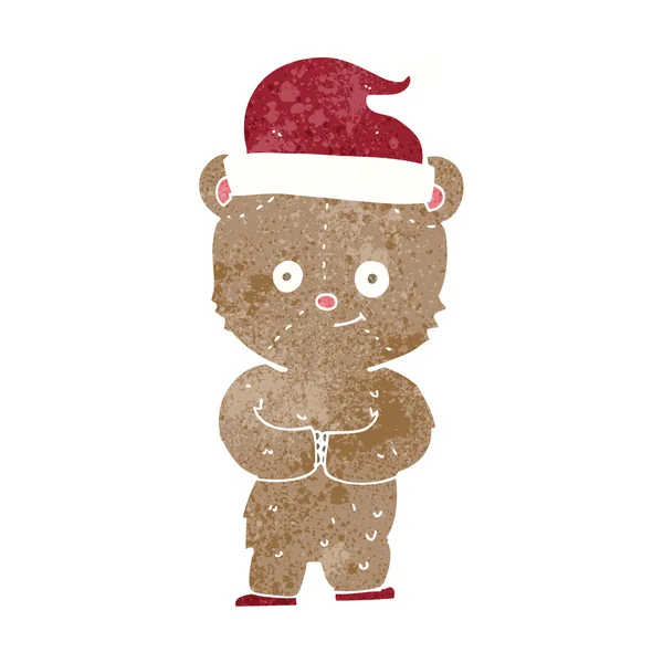 Cartoon Weihnachten Teddybär — Stockvektor