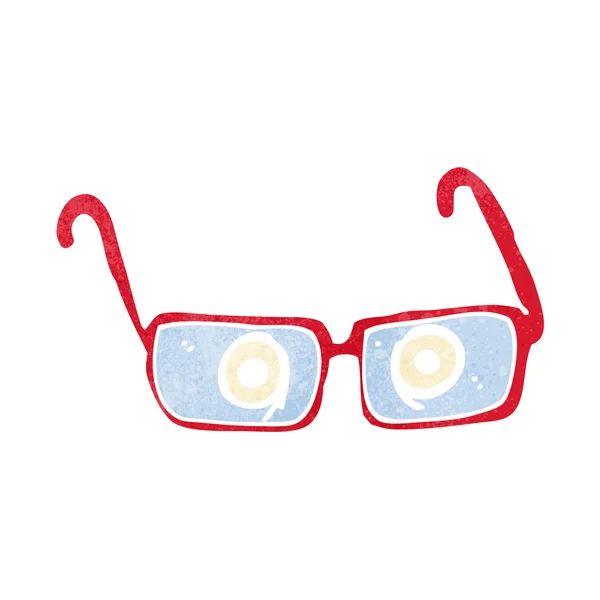 眼鏡の中の漫画の目 — ストックベクタ