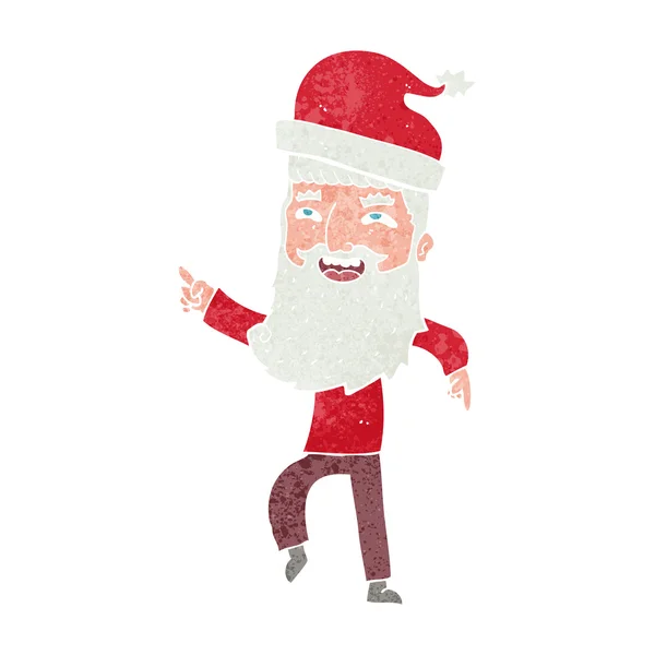 Dessin animé hipster santa claus — Image vectorielle