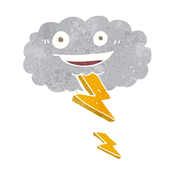 Nuvem tempestade dos desenhos animados — Vetor de Stock