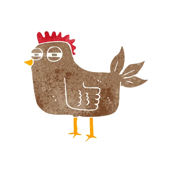 Dibujos animados gallina astuta — Vector de stock