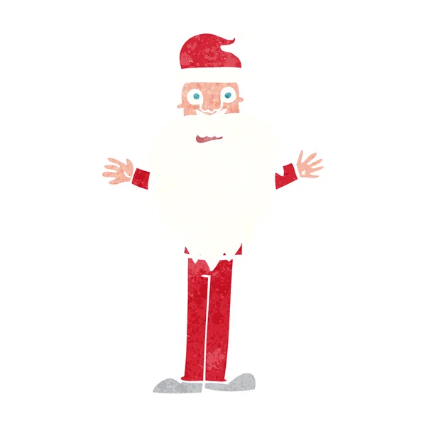 Karikatur beunruhigt Weihnachtsmann — Stockvektor
