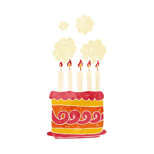 Tort urodzinowy kreskówka — Wektor stockowy