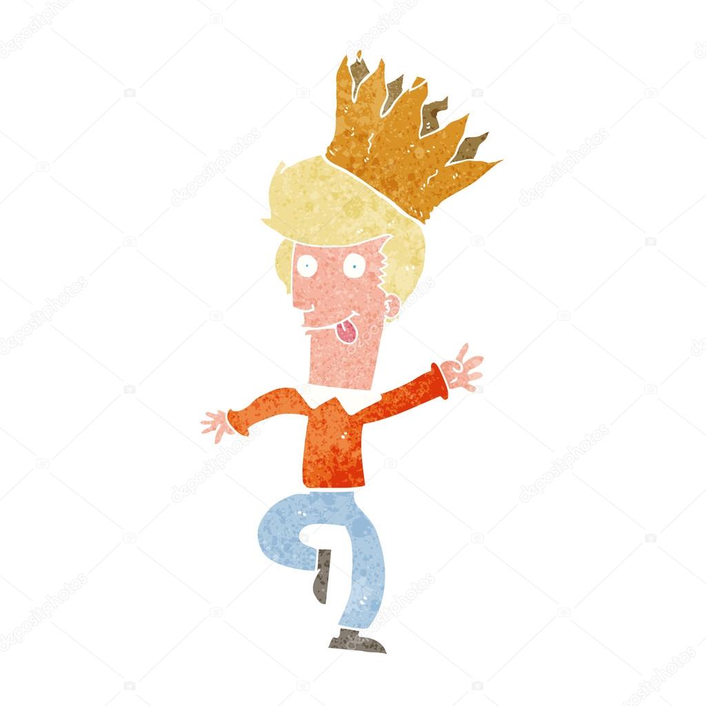 Download cartoon man wearing paper crown — Stock Vector ...