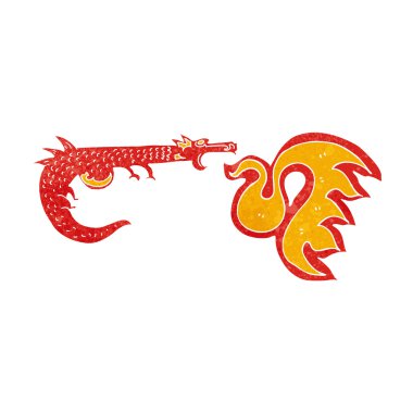 çizgi film ateş püskürten ejderha