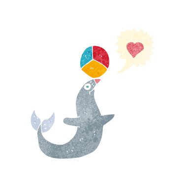 çizgi film mühür topu ile