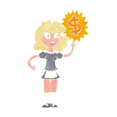 para simgesi olan çizgi film garson