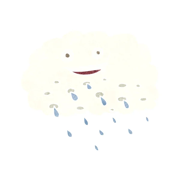 Dessin animé heureux nuage de pluie — Image vectorielle