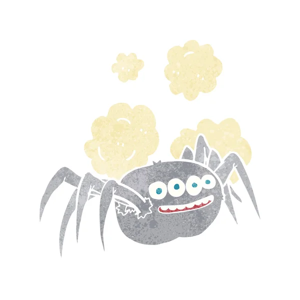 Dessin animé araignée effrayante — Image vectorielle