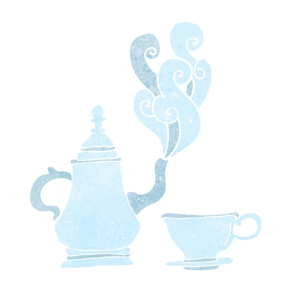 Dessin animé ensemble de thé — Image vectorielle