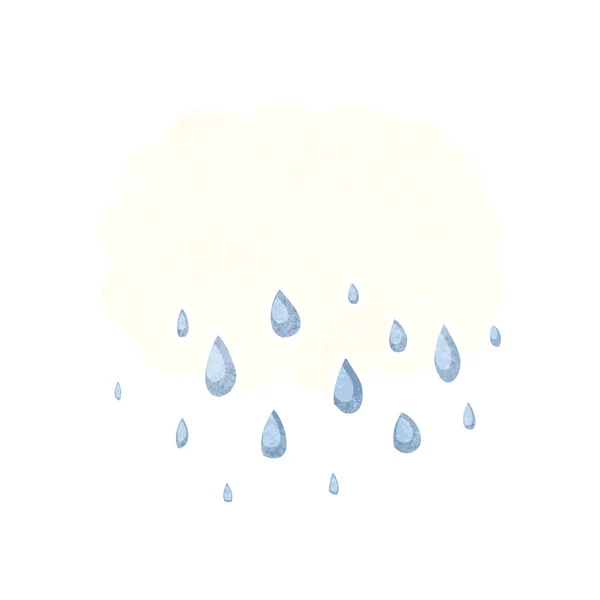 Nube de lluvia dibujos animados — Vector de stock