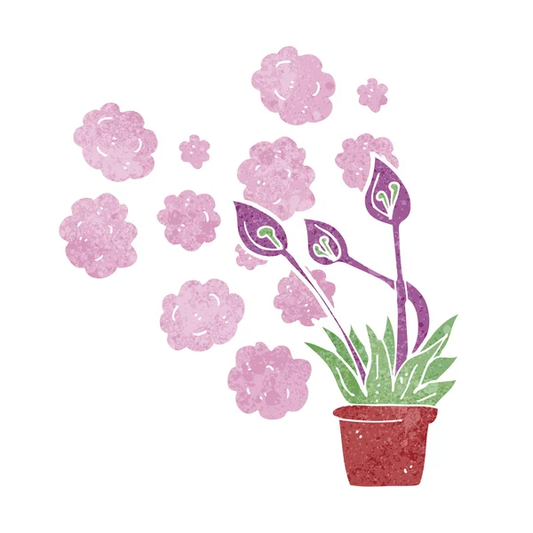 Dessin animé fleurs excotiques — Image vectorielle