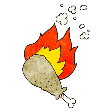 pişmiş tavuk budu dokulu çizgi film