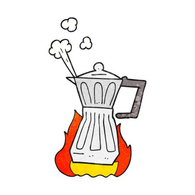 dokulu karikatür espresso maker stovetop