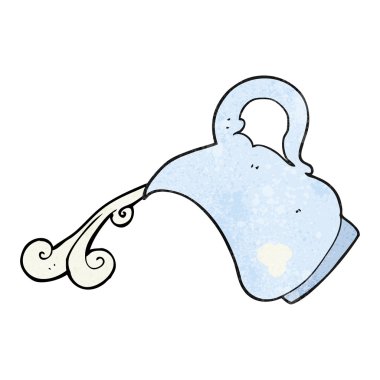 dokulu karikatür süt sürahi dökme süt