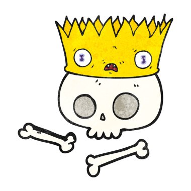 eski kafatası dokulu çizgi film sihirli tacı