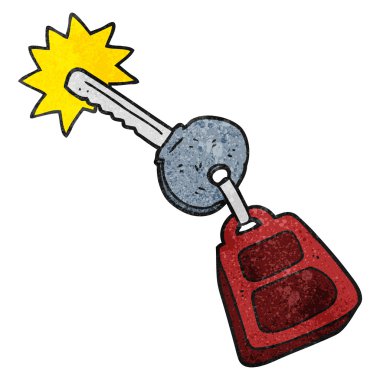 dokulu karikatür anahtar