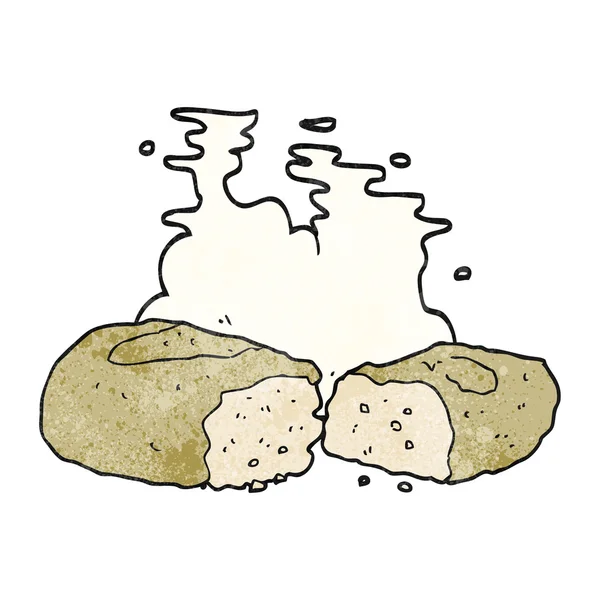 Texturiertes Cartoon-Brot — Stockvektor