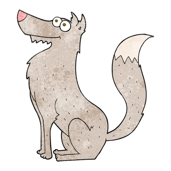 Текстурированный мультяшный волк — стоковый вектор