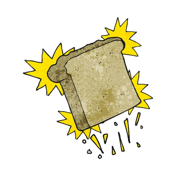 Dokulu karikatür tost — Stok Vektör