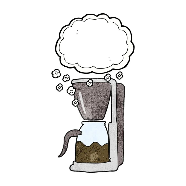 Dokulu karikatür kahve makinesi — Stok Vektör