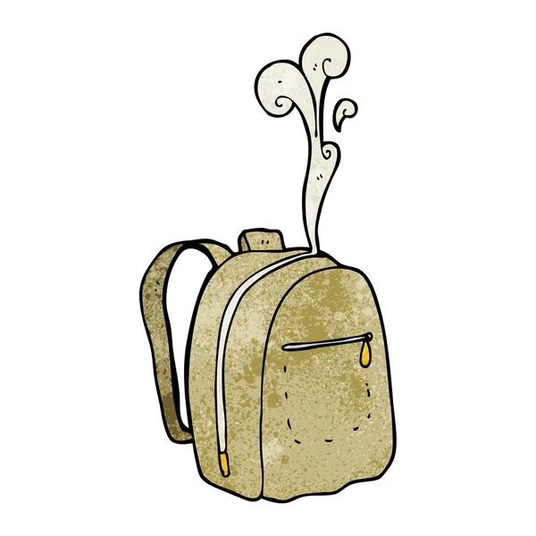 Mochila de dibujos animados texturizada — Archivo Imágenes Vectoriales