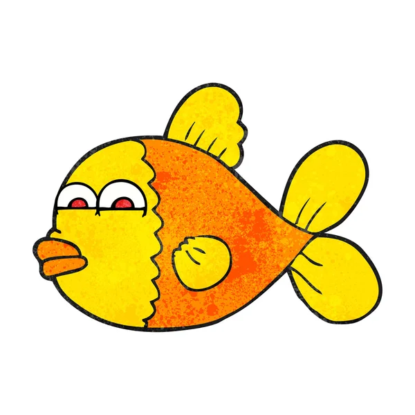 Teksturowane kreskówek ryb — Wektor stockowy