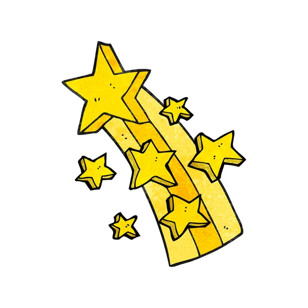 Dekorativní kreslená padající hvězda — Stockový vektor