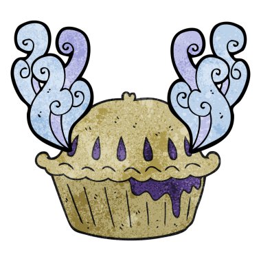 dokulu karikatür pasta