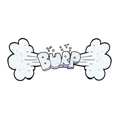 dokulu karikatür geğirmek