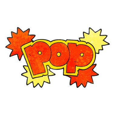 dokulu çizgi film pop patlaması sembolü