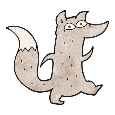 dokulu karikatür şirin kurt