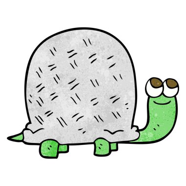 dokulu karikatür kaplumbağa