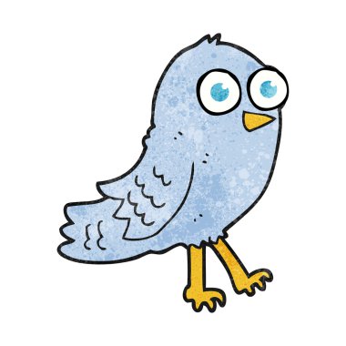 dokulu karikatür kuş