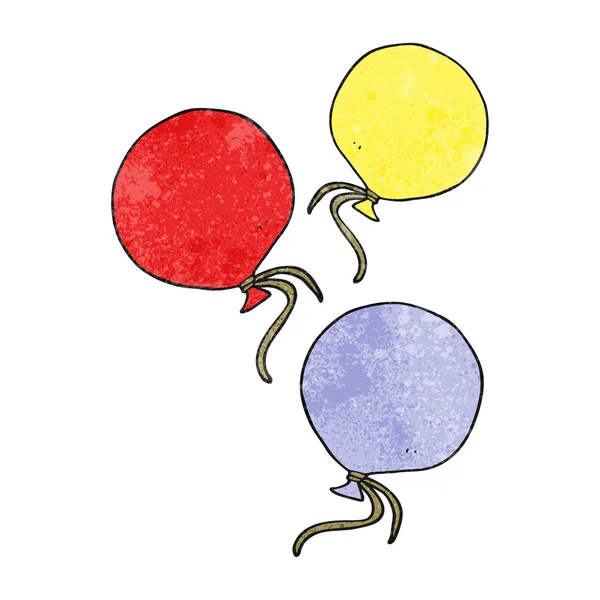 Ballons de dessin animé texturés — Image vectorielle