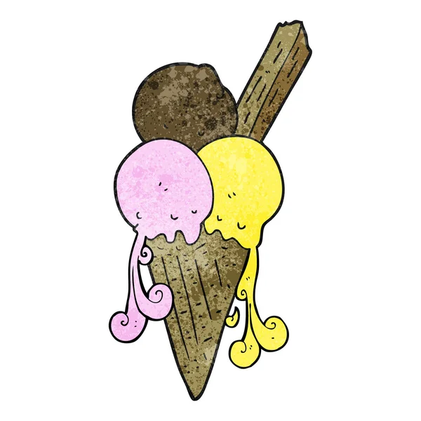 Текстурированное мороженое — стоковый вектор
