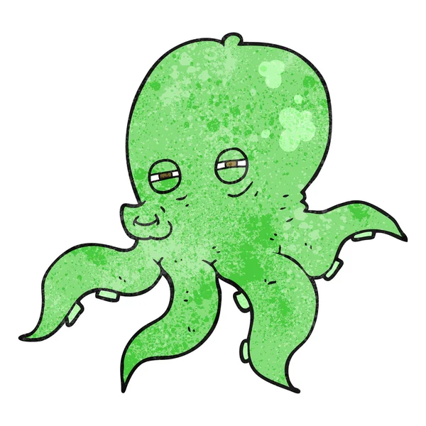 Getextureerde cartoon octopus — Stockvector