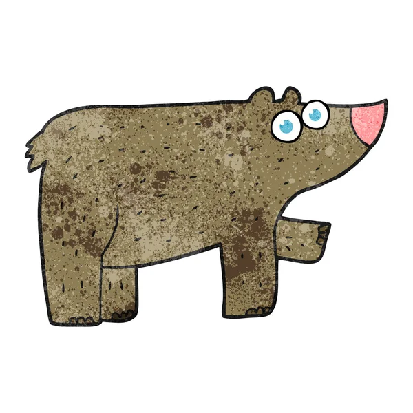 Teksturowane kreskówka niedźwiedź — Wektor stockowy