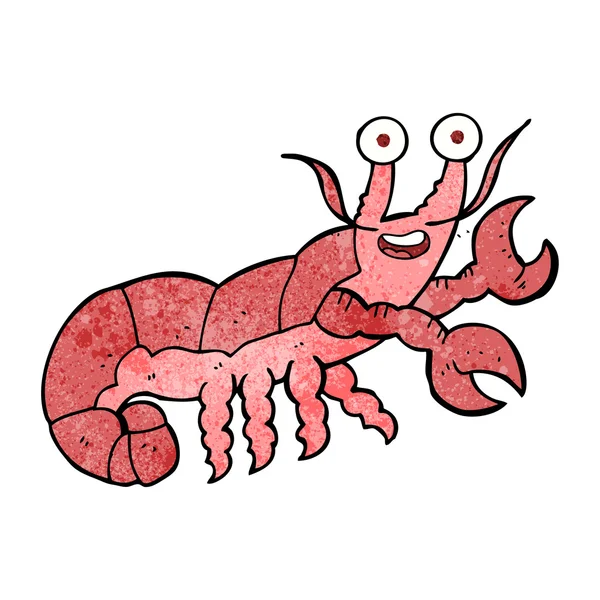 Textured cartoon lobster — Stock Vector