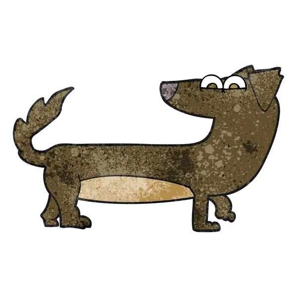 Texturizado perro de dibujos animados — Vector de stock