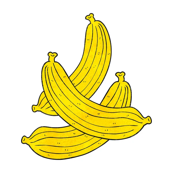 Bananas de desenhos animados texturizados — Vetor de Stock