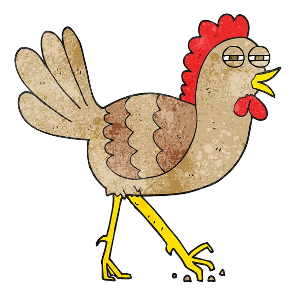 Poulet dessin animé texturé — Image vectorielle