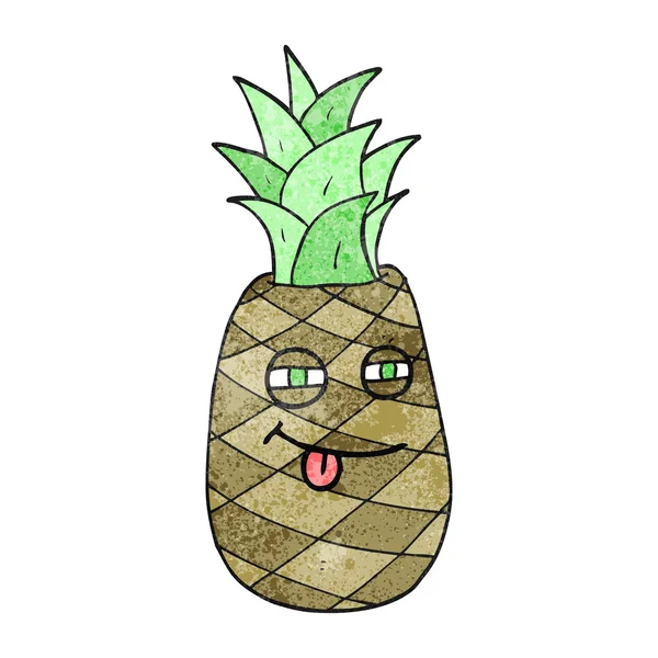 Doku karikatür ananas — Stok Vektör