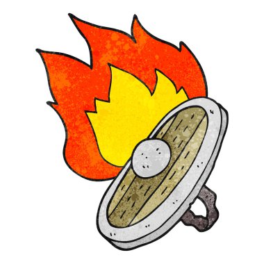 yanan doku karikatür kalkan